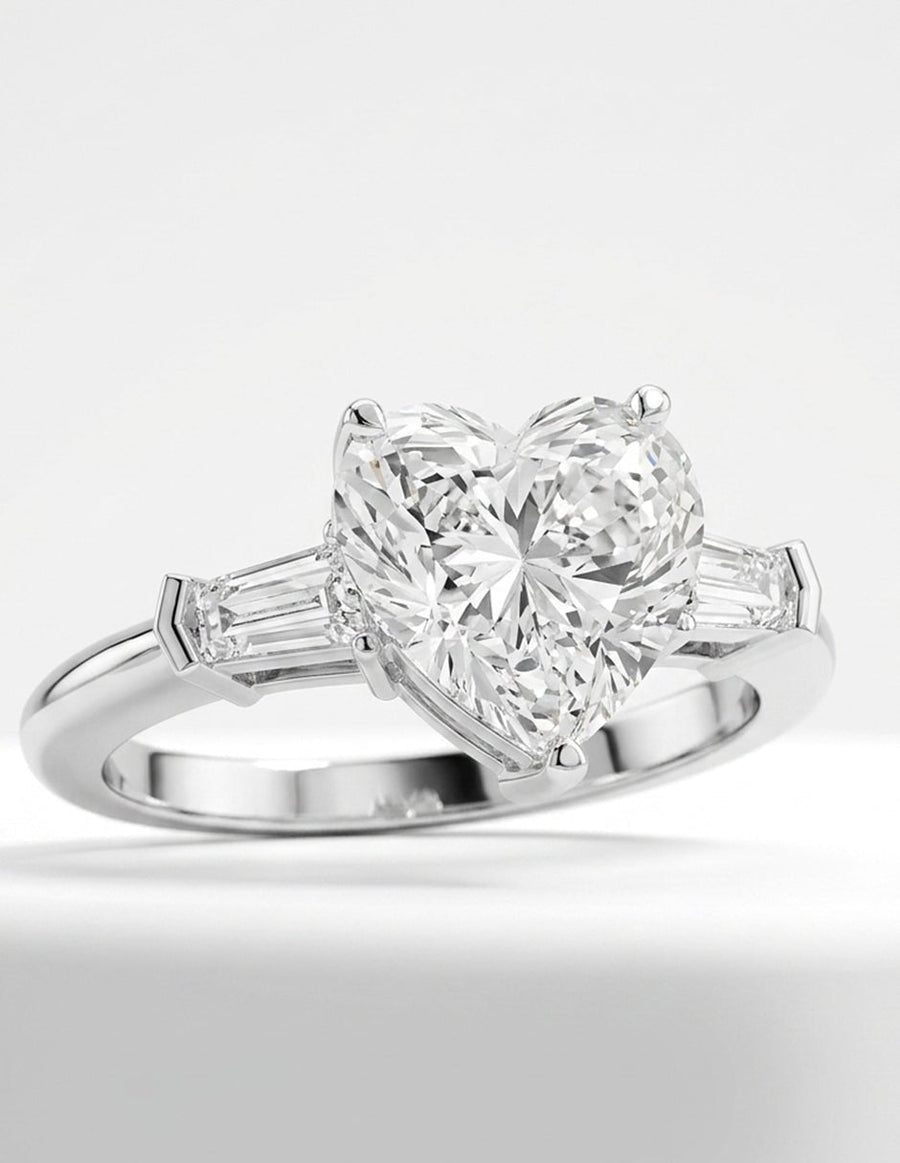 Anillo de compromiso - tres piedras - AMORE507-HE-LG