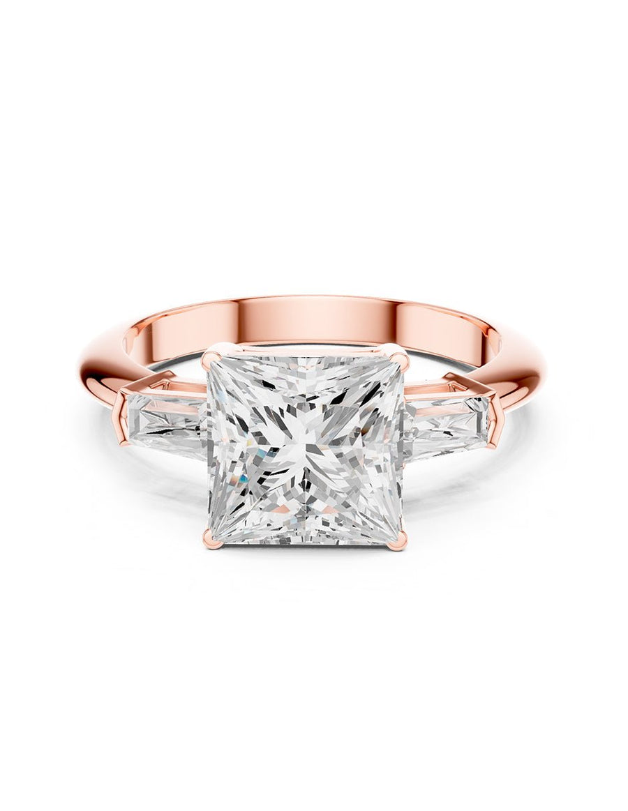 Anillo de compromiso - tres piedras - AMORE507-PR-LG