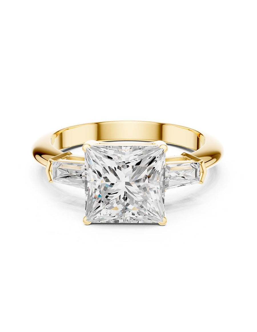 Anillo de compromiso - tres piedras - AMORE507-PR-LG