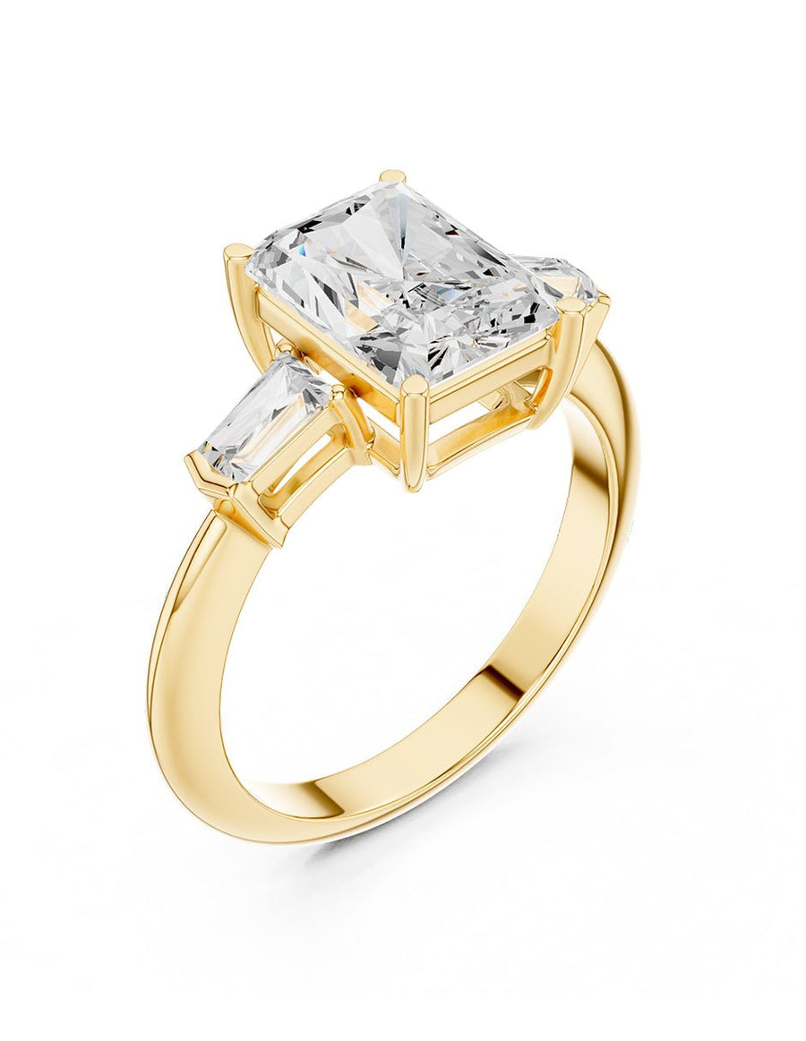 Anillo de compromiso - tres piedras - AMORE507-RA-LG
