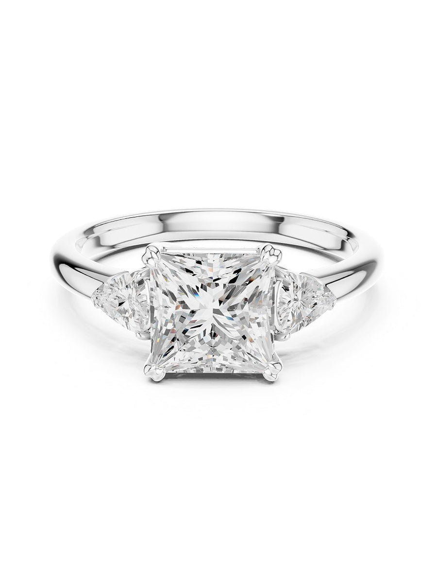 Anillo de compromiso - tres piedras - AMORE508-PR-LG