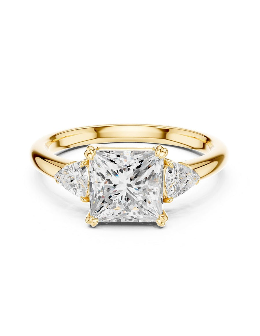 Anillo de compromiso - tres piedras - AMORE508-PR-LG