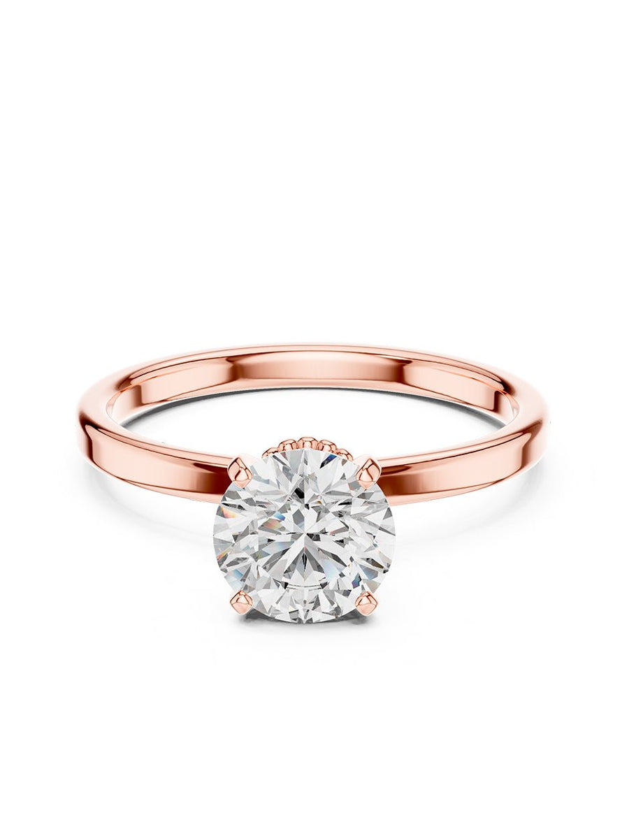 Anillo de Compromiso - solitario - AMORE51-RD-CZ