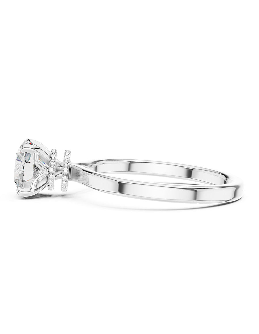 Anillo de Compromiso - solitario - AMORE51-RD-CZ