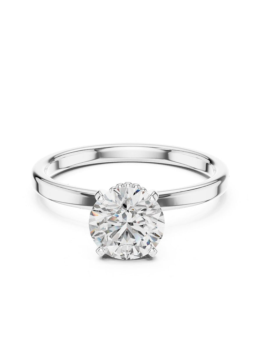 Anillo de Compromiso - solitario - AMORE51-RD-CZ