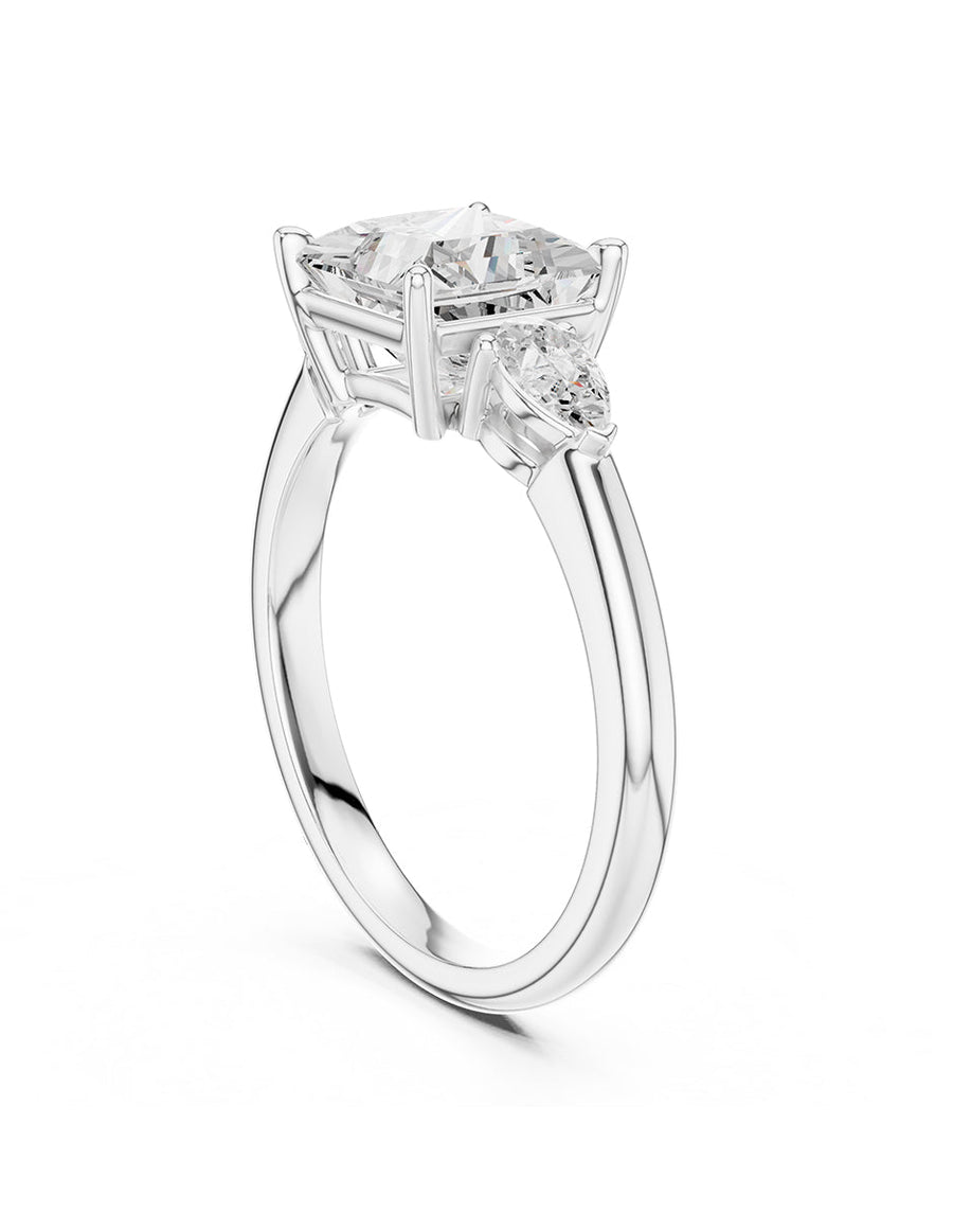 Anillo de compromiso - tres piedras - AMORE514-PR-LG