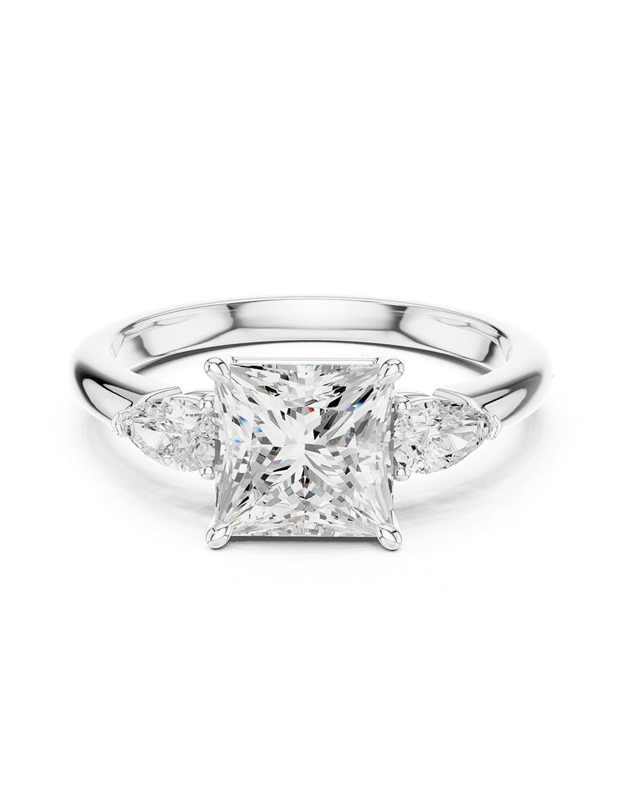Anillo de compromiso - tres piedras - AMORE514-PR-LG