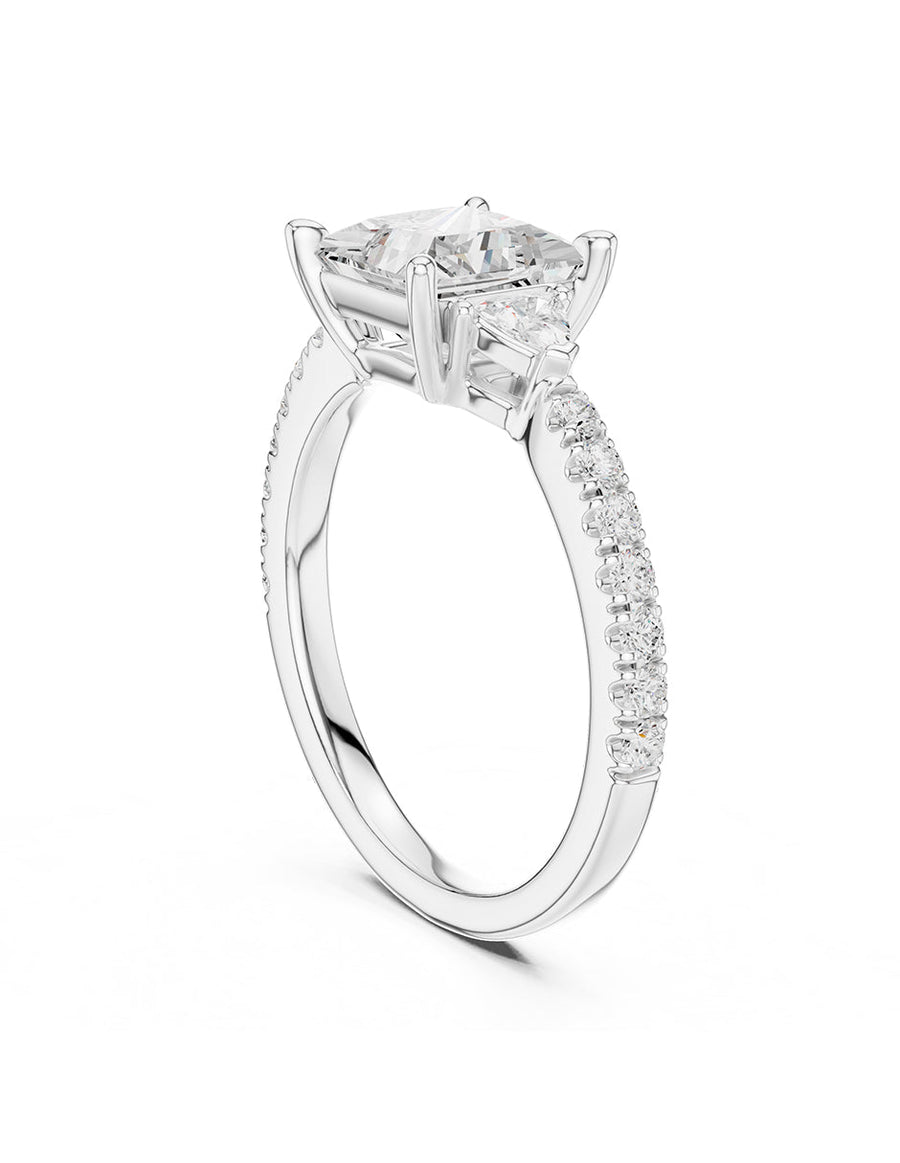 Anillo de compromiso - tres piedras - AMORE515-PR-LG