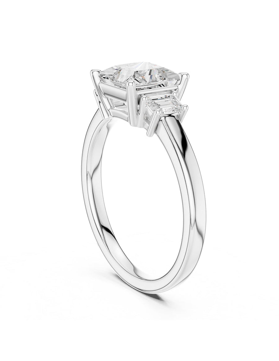 Anillo de compromiso - tres piedras - AMORE516-PE-LG