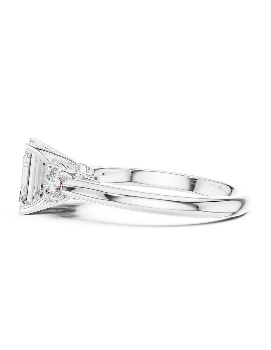 Anillo de compromiso - tres piedras - AMORE517-EM-LG