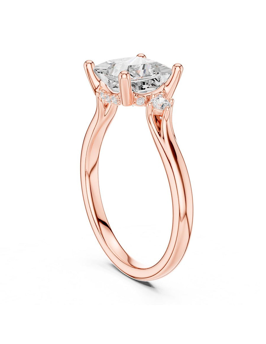 Anillo de compromiso - tres piedras - AMORE518-PR-LG