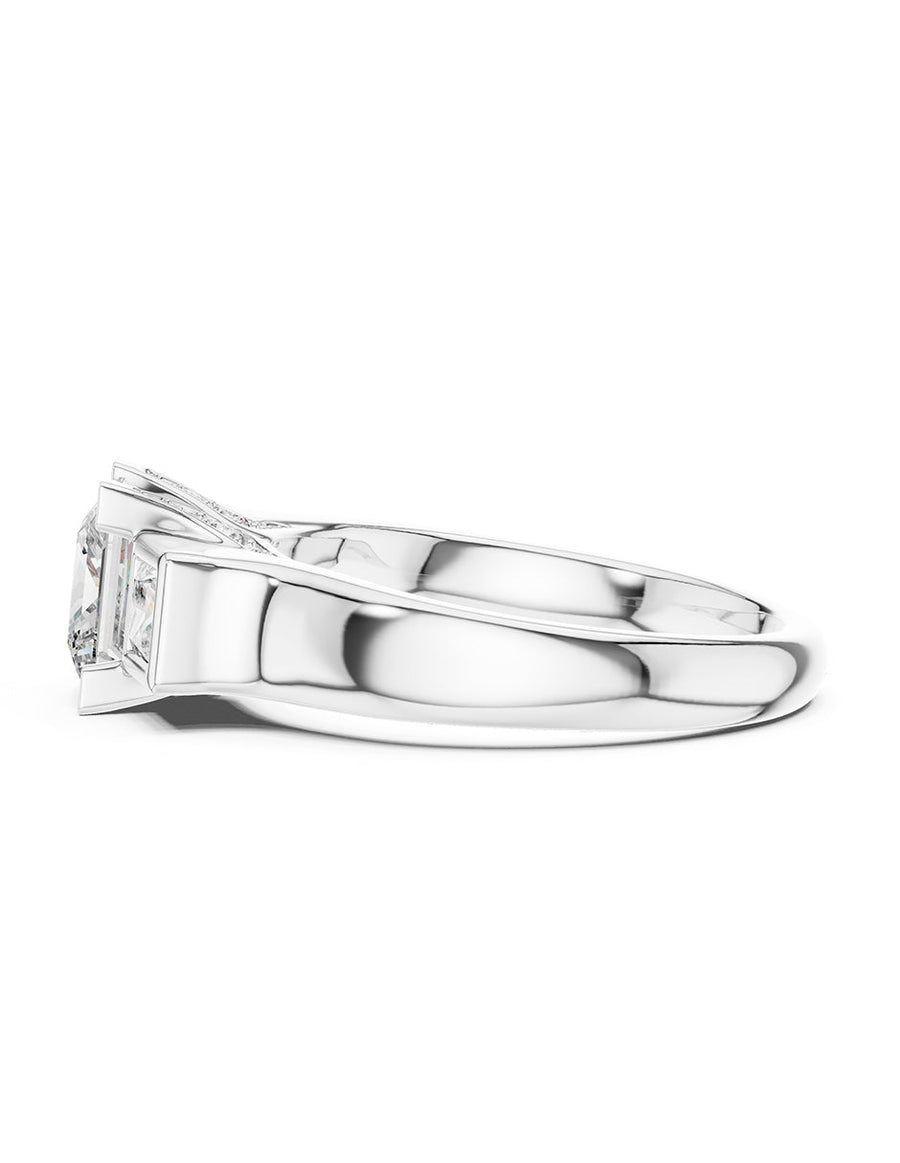 Anillo de compromiso - tres piedras - AMORE519-PR-LG