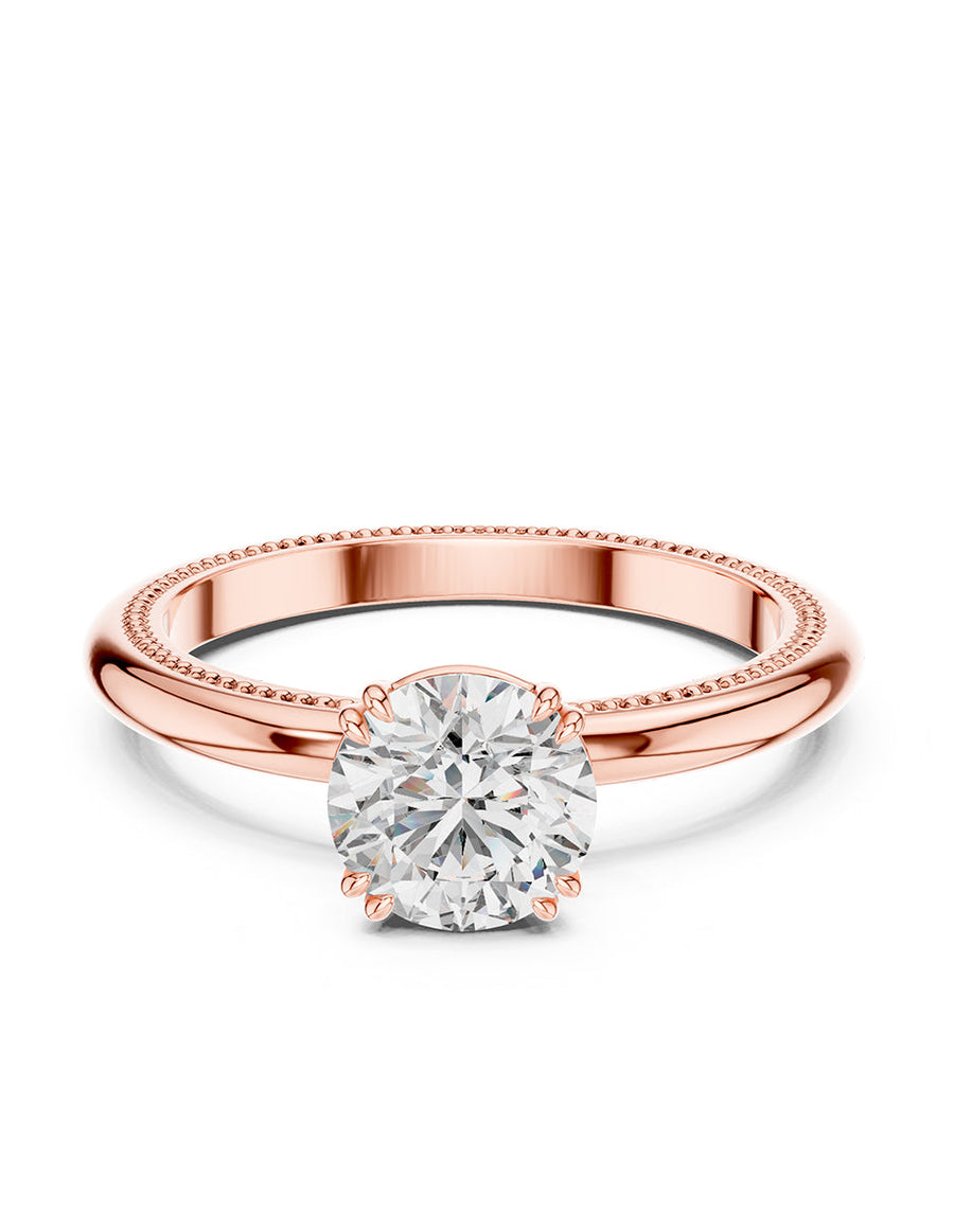 Anillo de compromiso - solitario - AMORE52-RD-LG