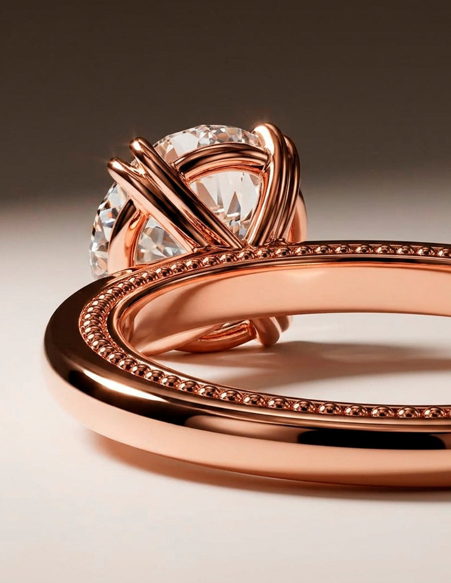 Anillo de Compromiso - solitario - AMORE52-RD-CZ