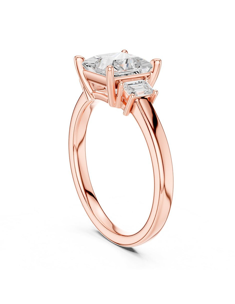 Anillo de compromiso - tres piedras - AMORE521-PR-LG