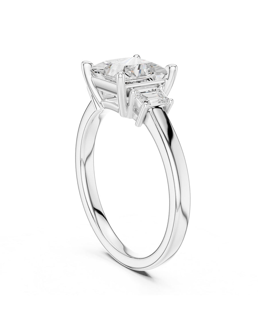 Anillo de compromiso - tres piedras - AMORE521-PR-LG