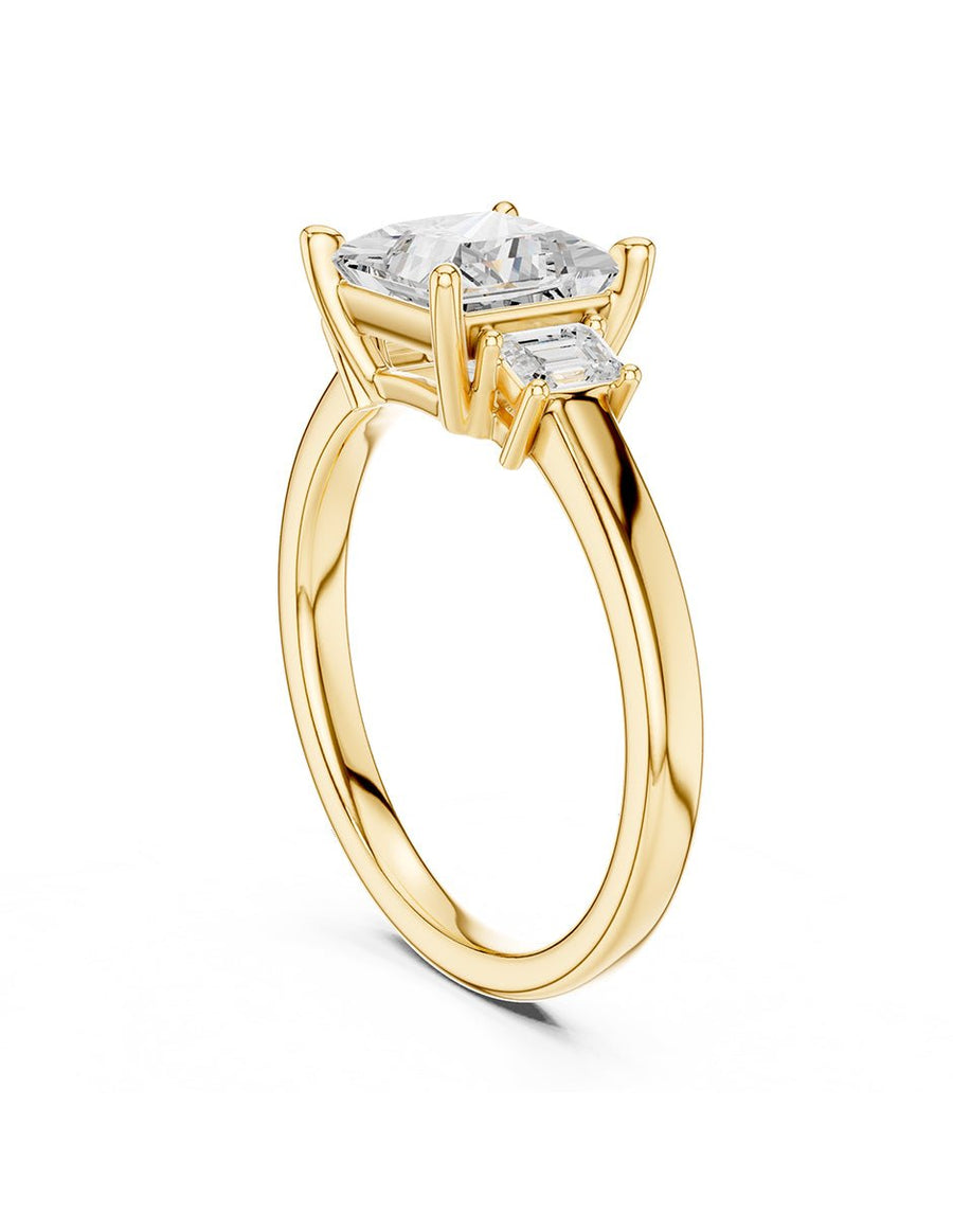 Anillo de compromiso - tres piedras - AMORE521-PR-LG