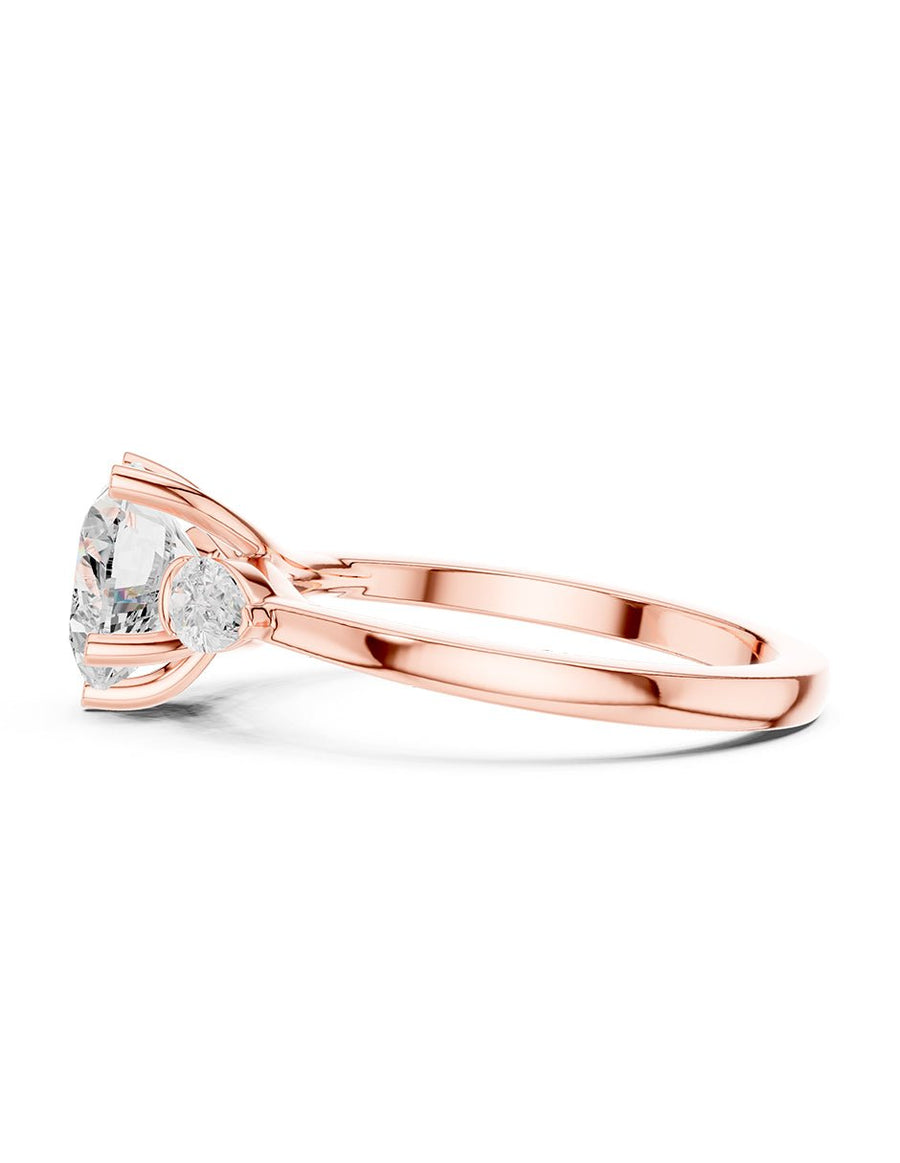 Anillo de compromiso - tres piedras - AMORE526-HE-LG