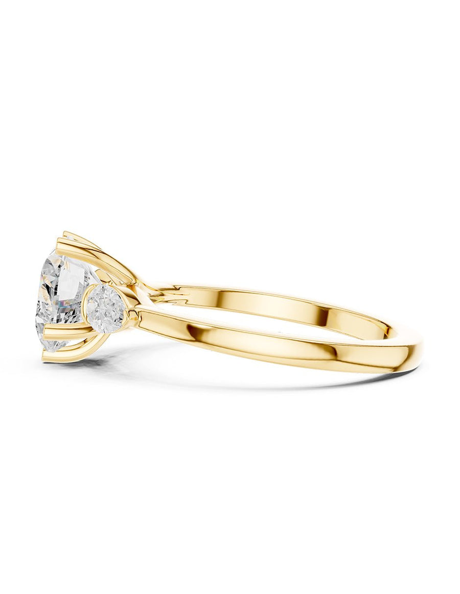 Anillo de compromiso - tres piedras - AMORE526-HE-LG