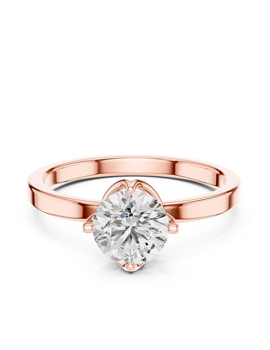Anillo de Compromiso - solitario - AMORE53-RD-CZ