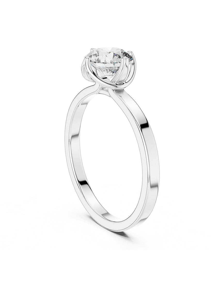 Anillo de Compromiso - solitario - AMORE53-RD-CZ