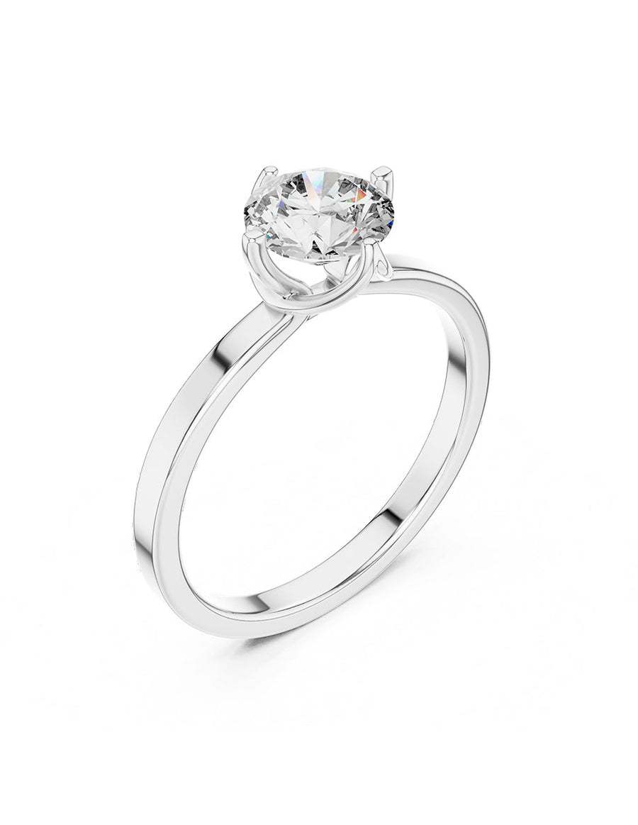 Anillo de Compromiso - solitario - AMORE53-RD-CZ