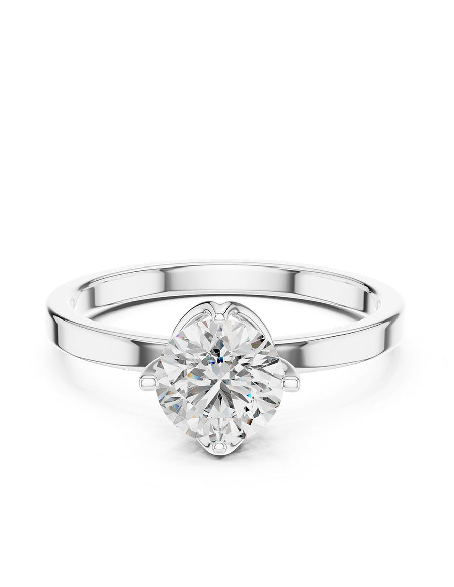 Anillo de compromiso - solitario - AMORE53-RD-LG
