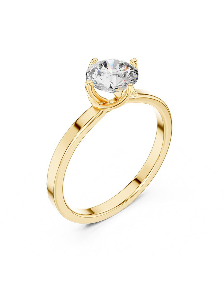 Anillo de Compromiso - solitario - AMORE53-RD-CZ