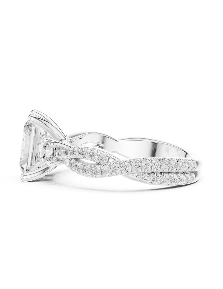 Anillo de compromiso - tres piedras - AMORE535-RA-LG