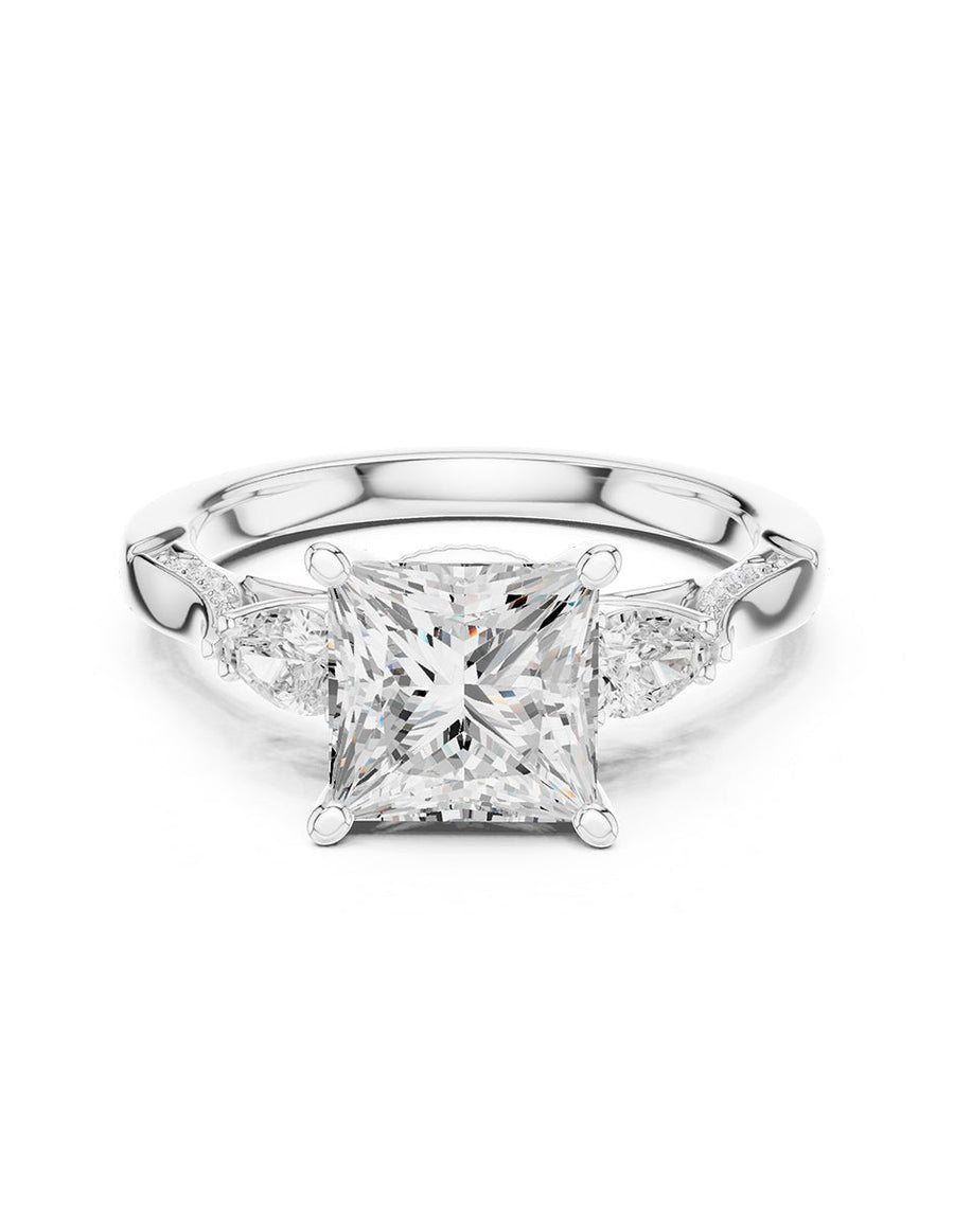 Anillo de compromiso - tres piedras - AMORE537-PR-LG