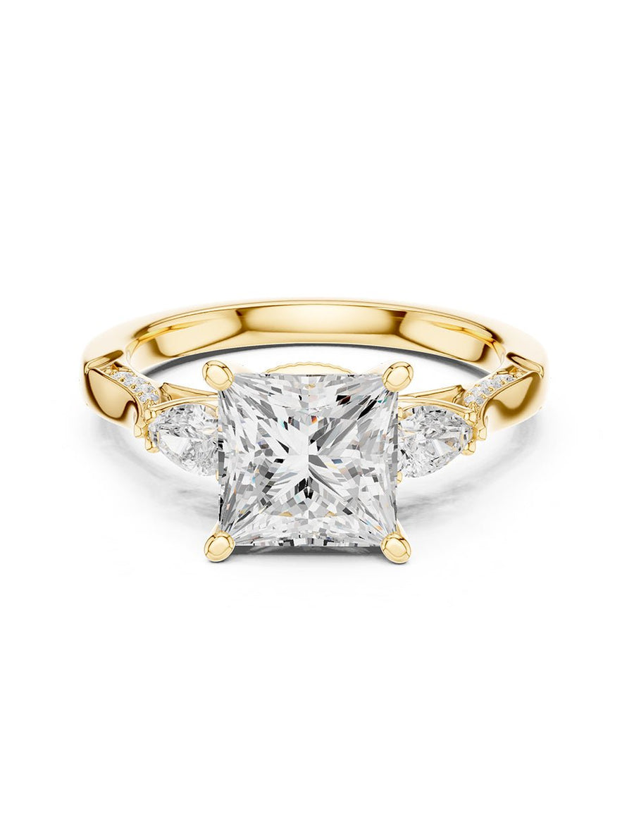 Anillo de compromiso - tres piedras - AMORE537-PR-LG