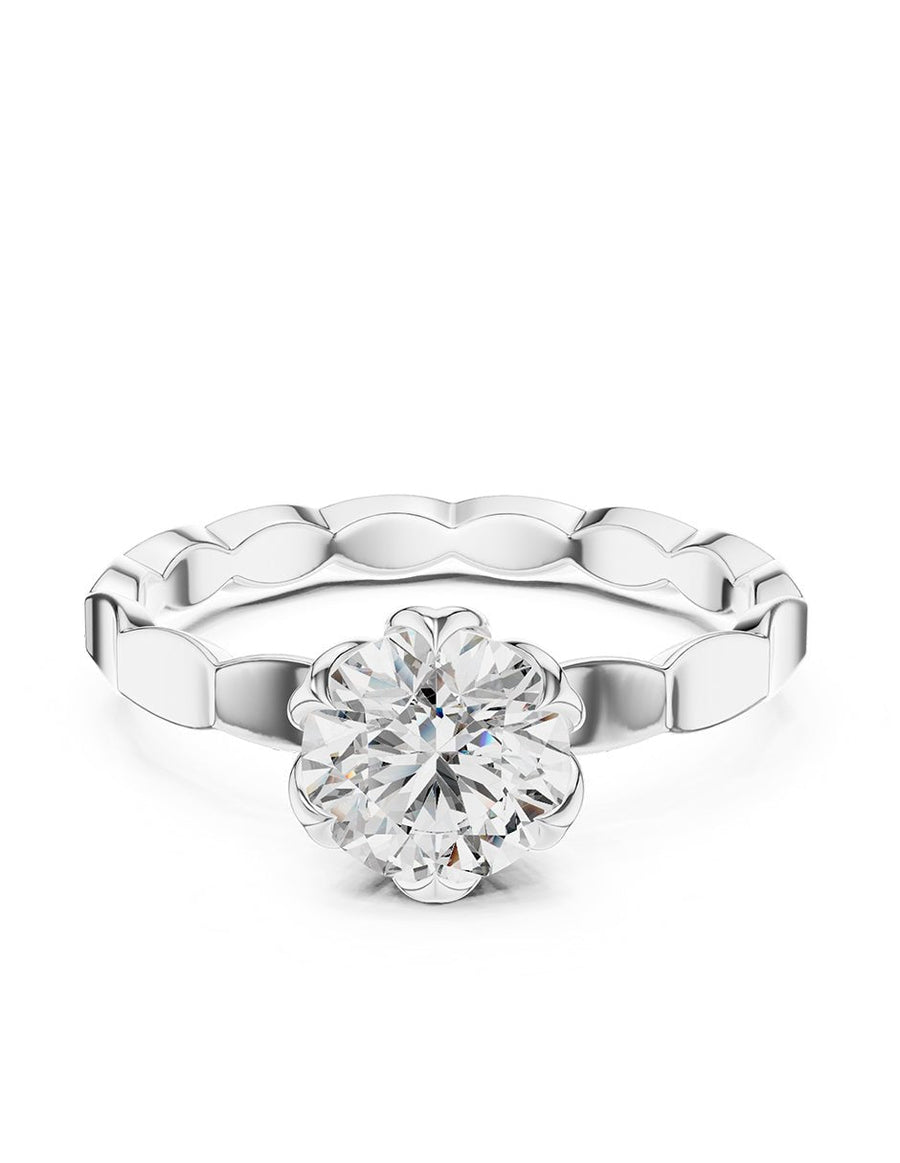 Anillo de Compromiso - solitario - AMORE54-RD-CZ