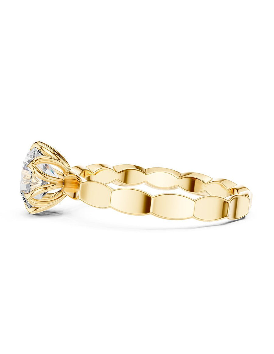 Anillo de Compromiso - solitario - AMORE54-RD-CZ