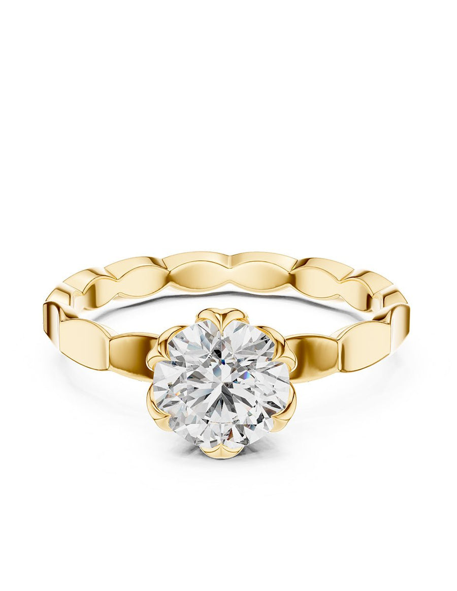 Anillo de Compromiso - solitario - AMORE54-RD-CZ