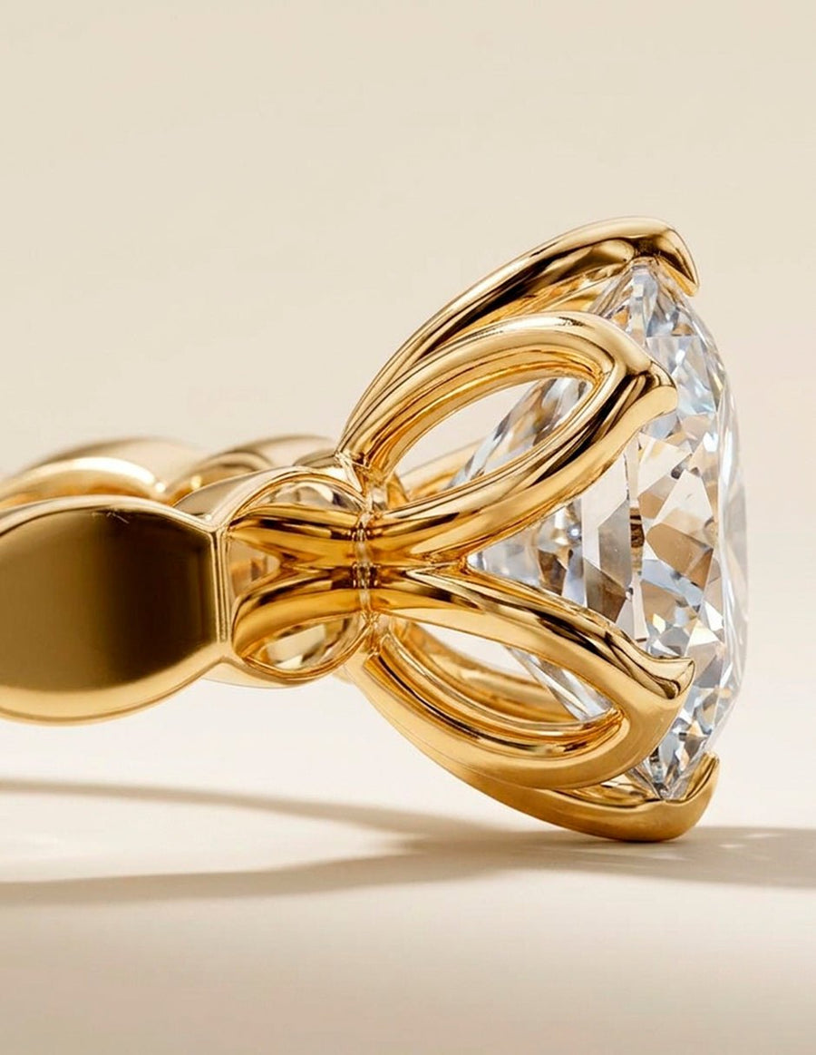 Anillo de Compromiso - solitario - AMORE54-RD-CZ