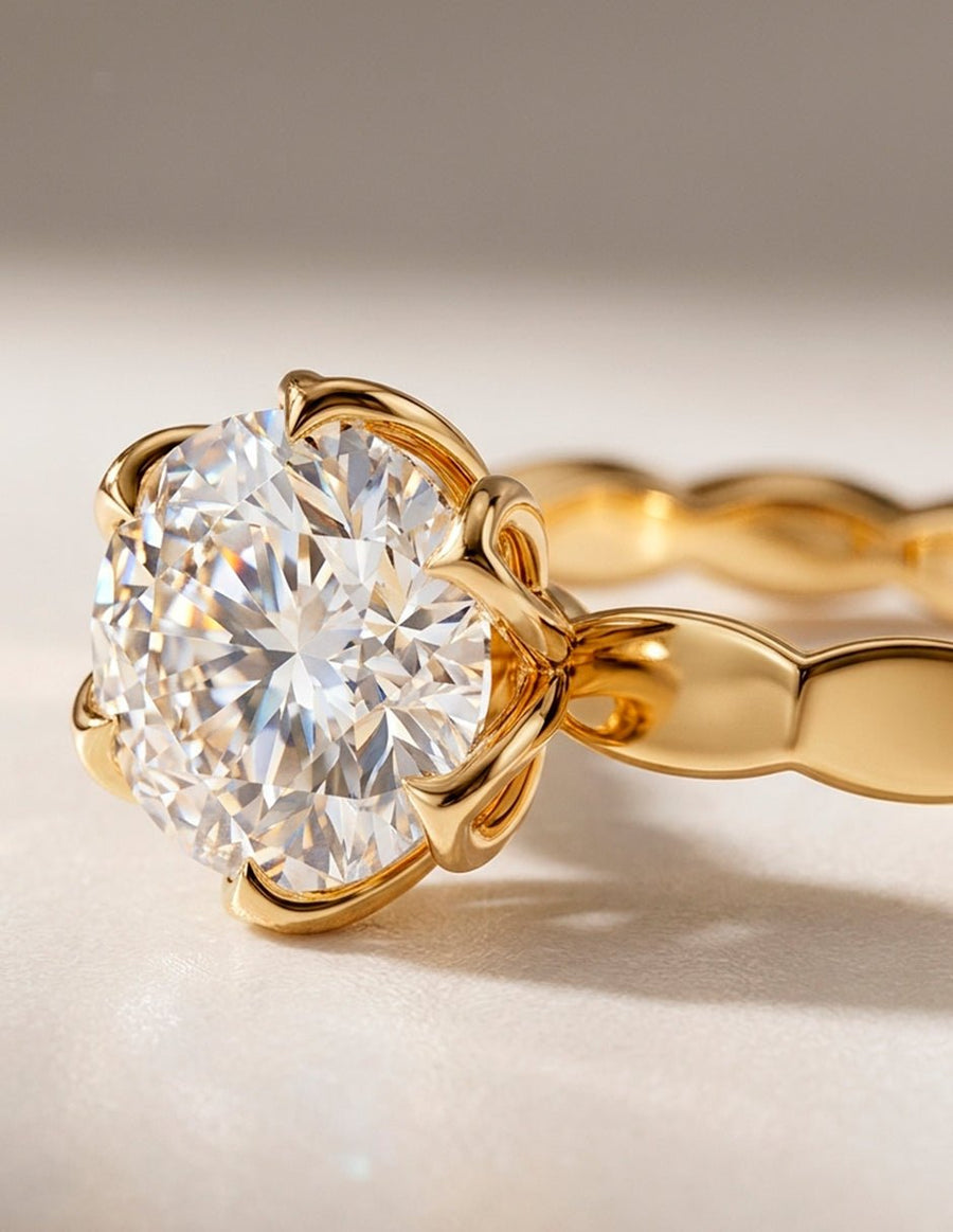 Anillo de Compromiso - solitario - AMORE54-RD-CZ