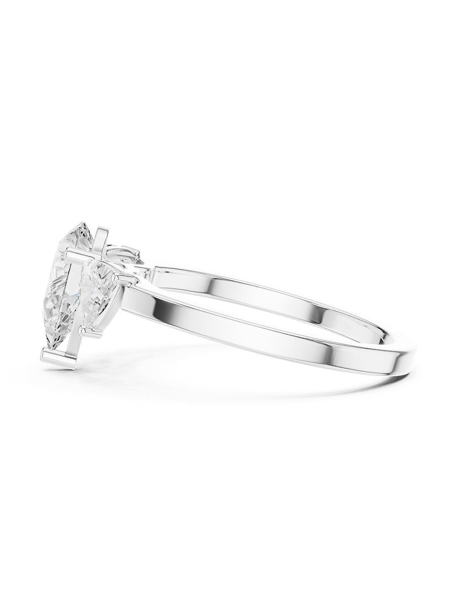 Anillo de compromiso - tres piedras - AMORE543-PE-LG
