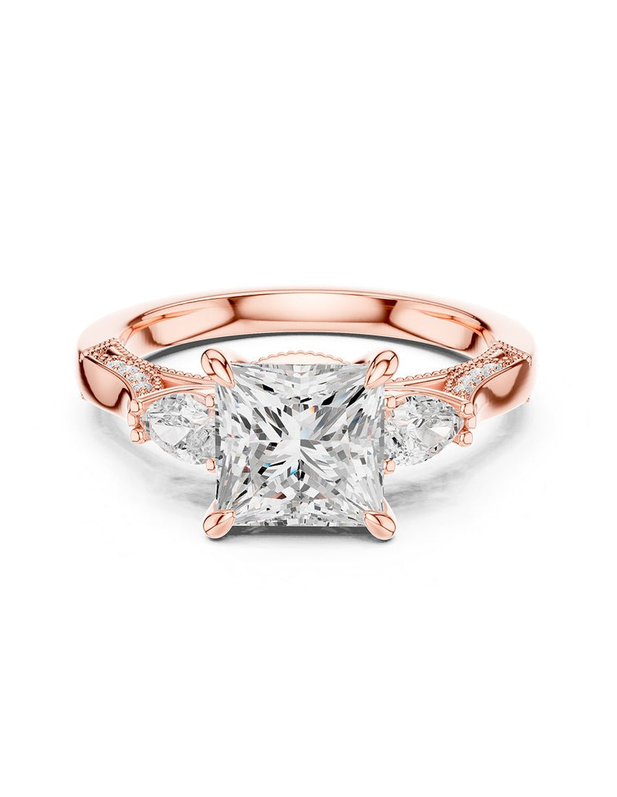 Anillo de compromiso - tres piedras - AMORE547-PR-LG