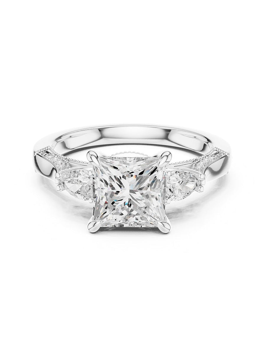 Anillo de compromiso - tres piedras - AMORE547-PR-LG