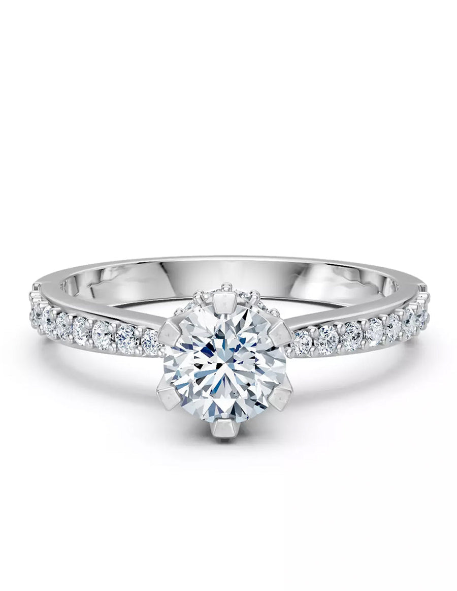 Anillo de Compromiso - pavé - AMORE548-RD-CZ