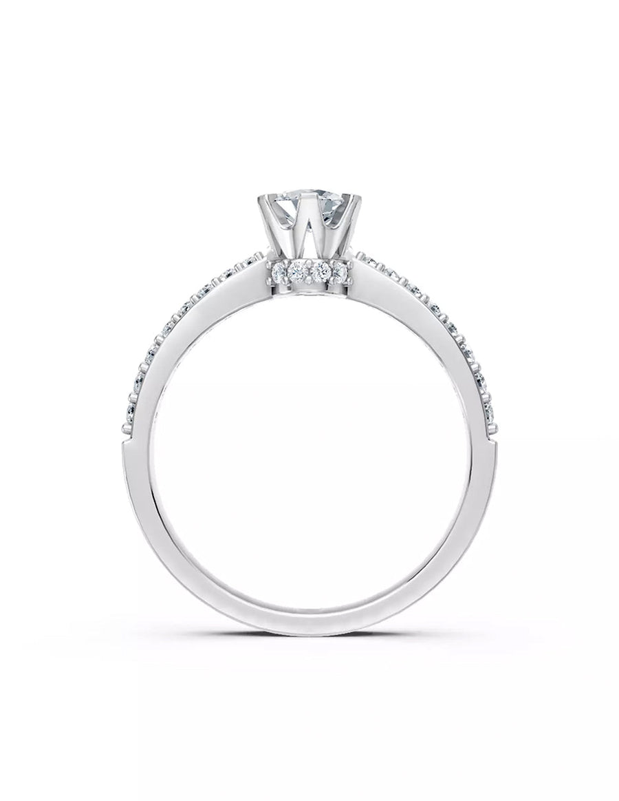 Anillo de Compromiso - pavé - AMORE548-RD-CZ