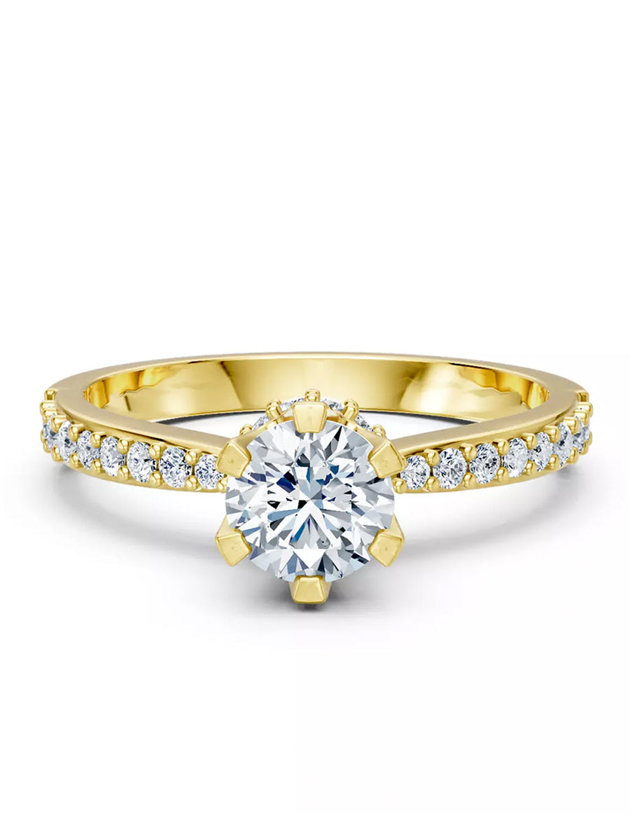 Anillo de Compromiso - pavé - AMORE548-RD-CZ
