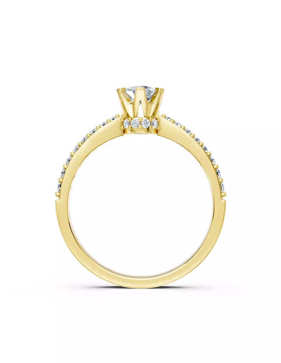 Anillo de Compromiso - pavé - AMORE548-RD-CZ