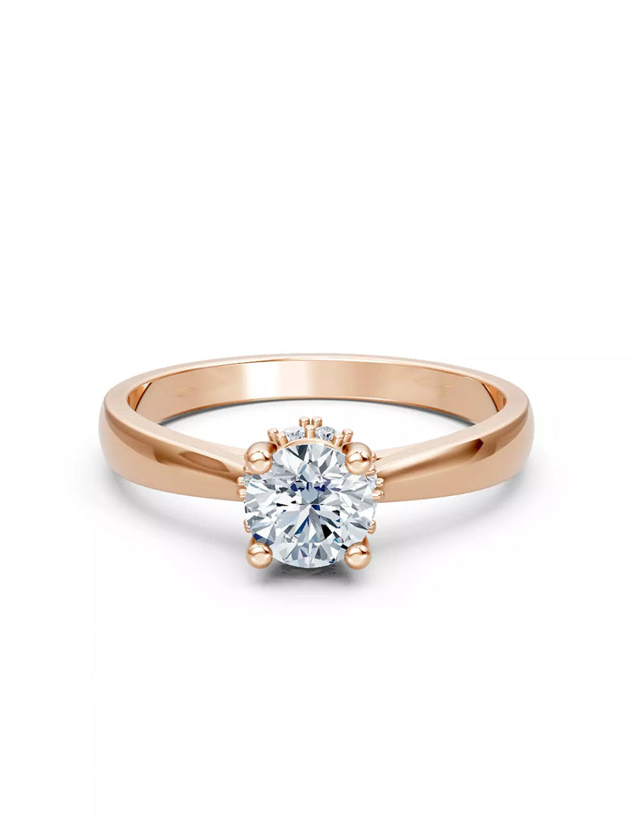 Anillo de Compromiso - piedras laterales - AMORE549-RD-CZ