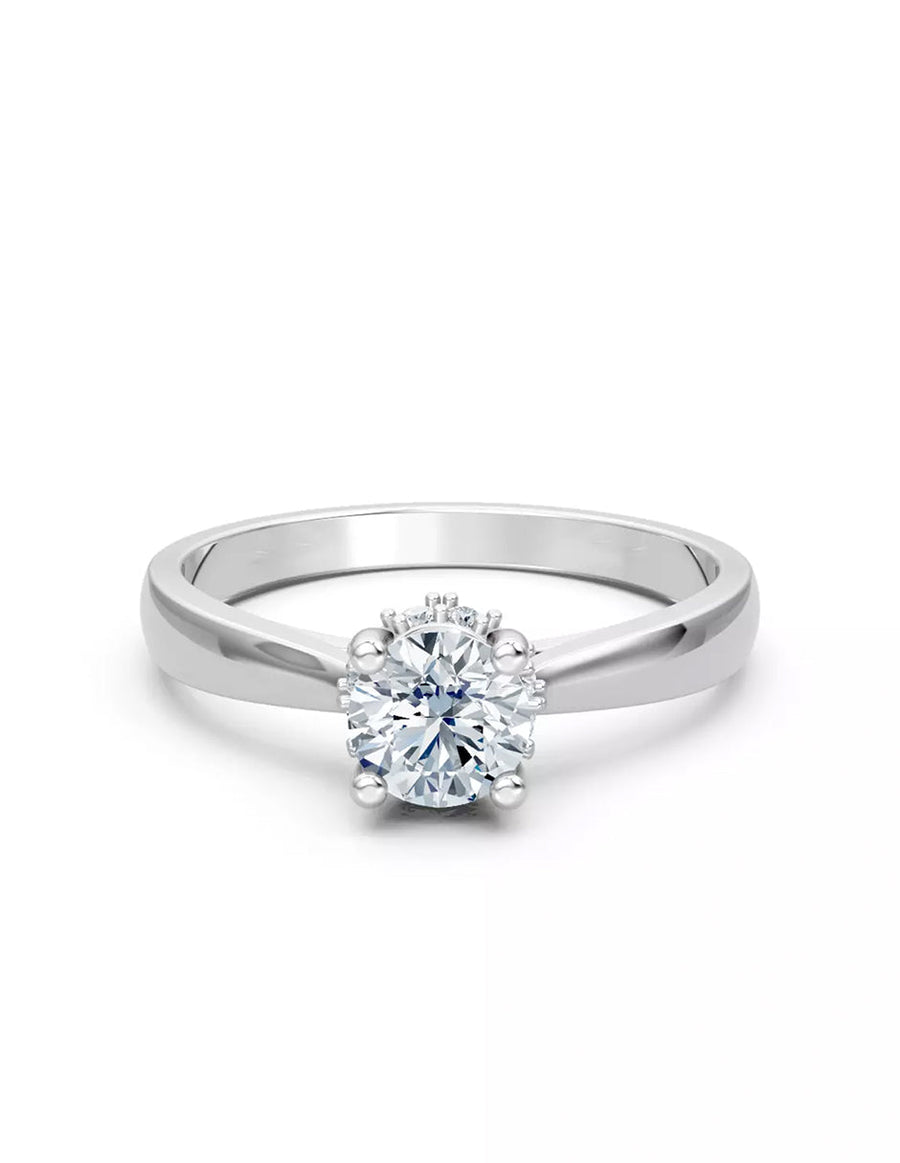 Anillo de Compromiso - piedras laterales - AMORE549-RD-CZ