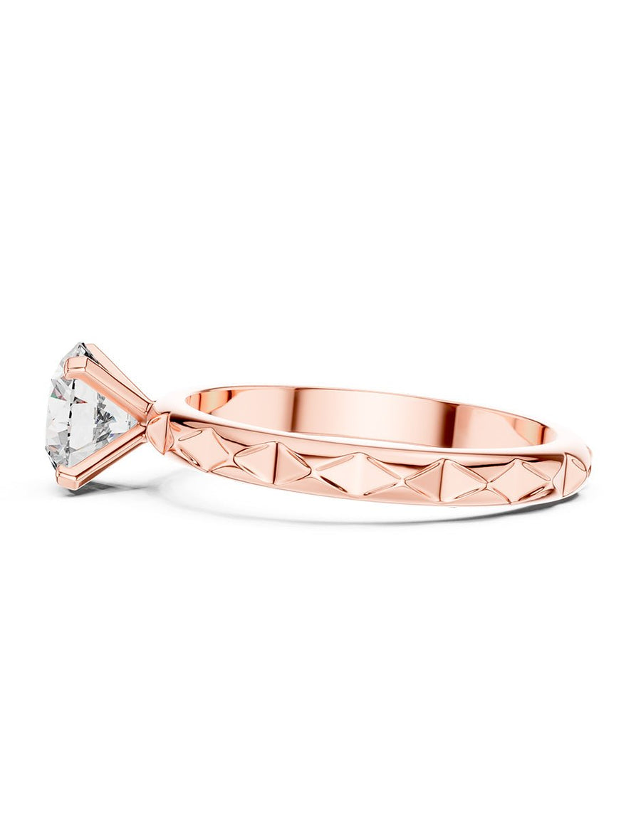 Anillo de Compromiso - solitario - AMORE55-RD-CZ
