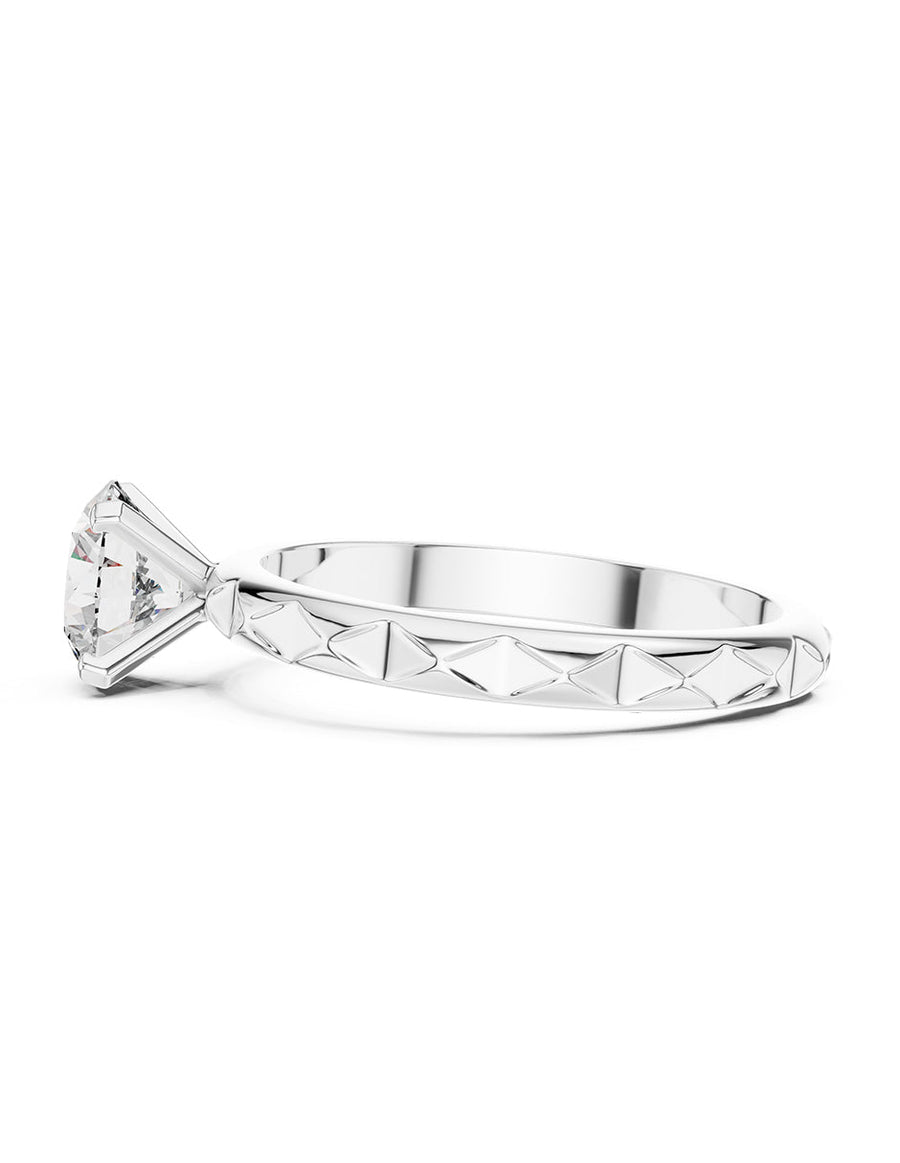 Anillo de Compromiso - solitario - AMORE55-RD-CZ