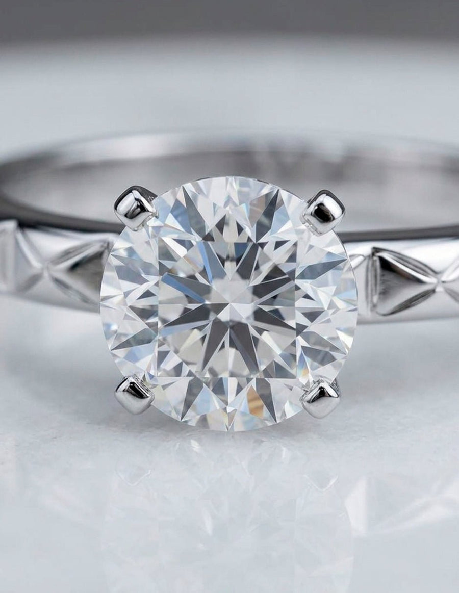 Anillo de Compromiso - solitario - AMORE55-RD-CZ