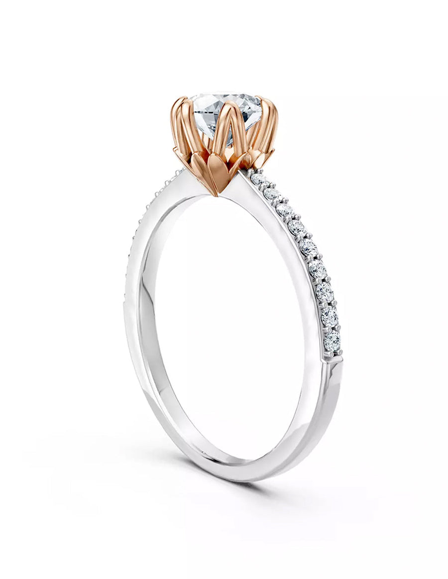 Anillo de Compromiso - pavé - AMORE551-RD-CZ