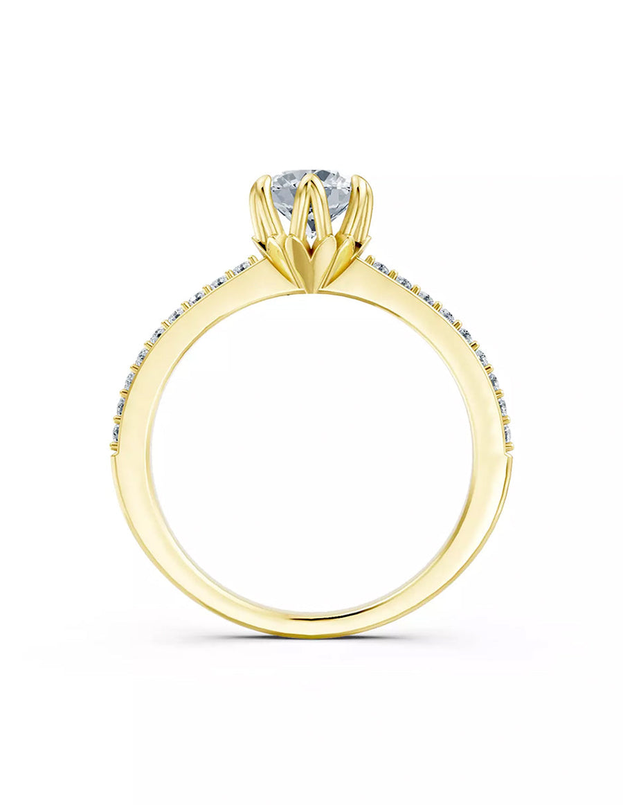 Anillo de Compromiso - pavé - AMORE551-RD-CZ